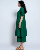 Women Solid Cotton Kurta Set